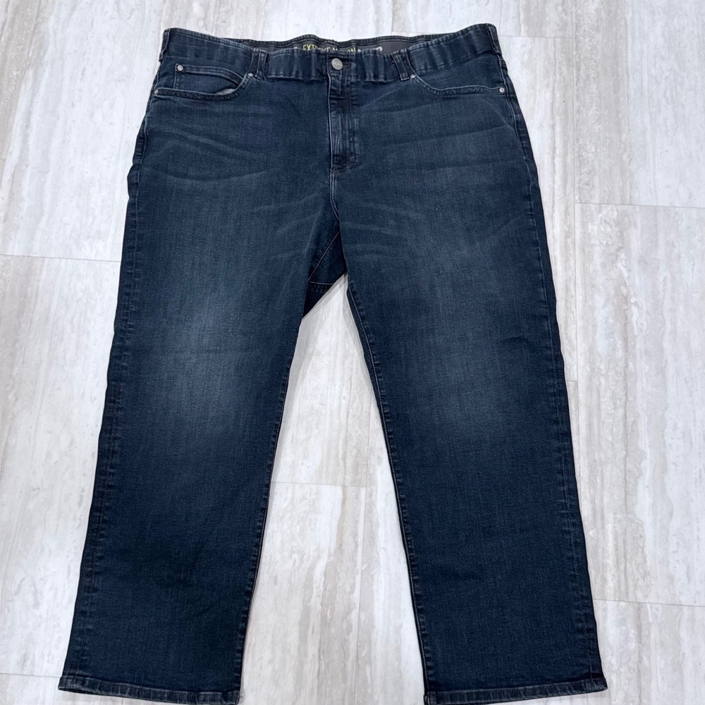 Lee Extreme Motion MVP Relaxed Fit Straight Leg Jeans Dark Wash Mens 48x30